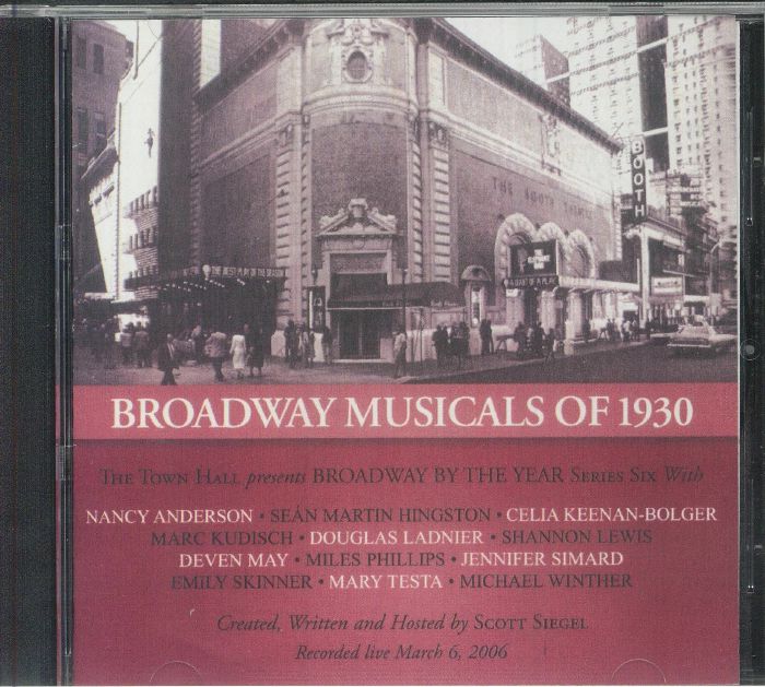 The Broadway Musicals Of 1930 - CD CD cover