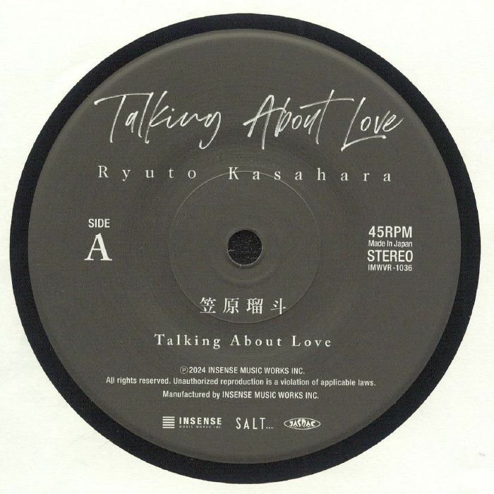 Talking About Love - Vinyl Single vinyl record cover