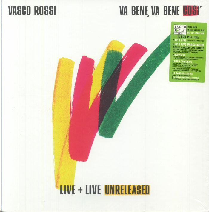 Va Bene Va Bene Cosa: Live & Live Unreleased (Special Edition) - 2xLP Box Set vinyl record cover
