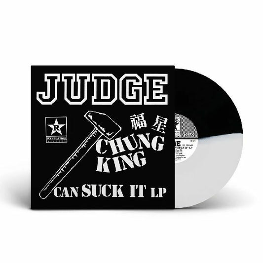 Chung King Can Suck It - Limited Edition Black & White Split Vinyl LP vinyl record cover