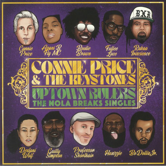 Uptown Rulers: The Nola Breaks Singles - Splattered Vinyl LP vinyl record cover