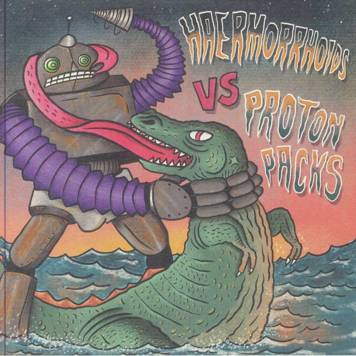 Haermorrhoids vs Proton Packs - Limited Edition Blue Vinyl EP vinyl record cover