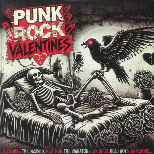 Punk Rock Valentines - Limited Edition Red Marbled Vinyl LP vinyl record cover