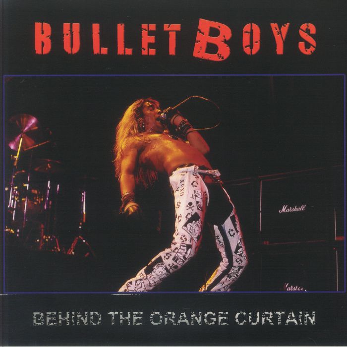 Behind The Orange Curtain - Red Marbled Vinyl LP vinyl record cover