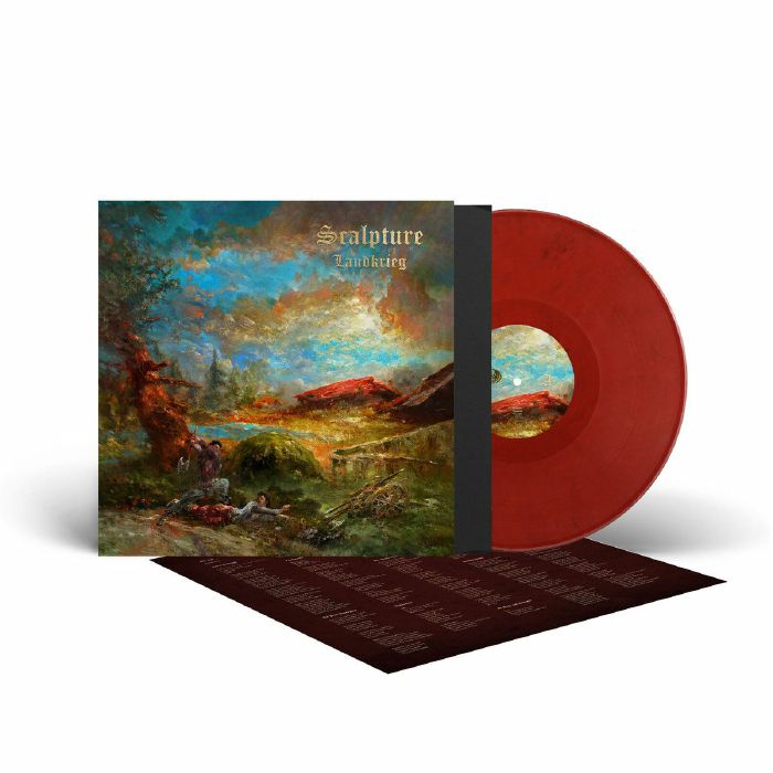 Landkrieg - Red Marbled Vinyl LP vinyl record cover