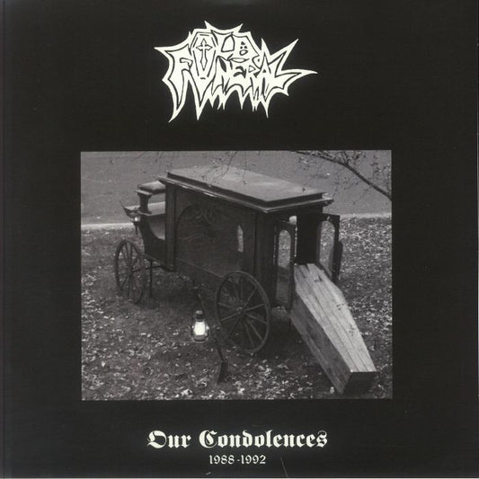 Our Condolences - Black & White Split Vinyl 2xLP vinyl record cover
