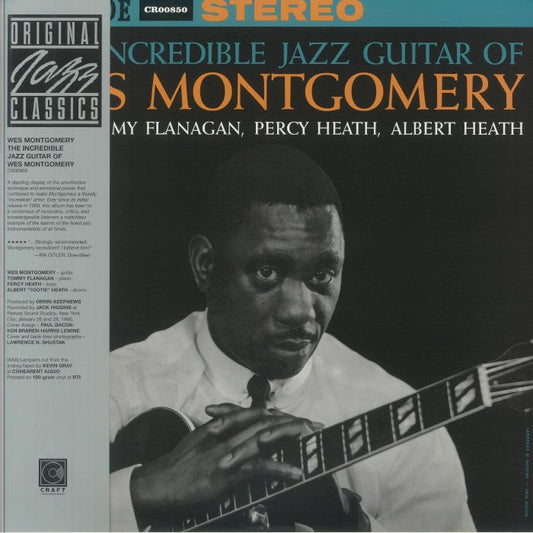 The Incredible Jazz Guitar Of Wes Montgomery - Vinyl LP vinyl record cover