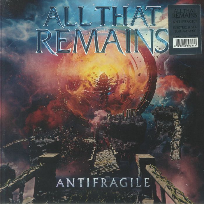 Antifragile - Electric & Sea Blue Galaxy Vinyl LP vinyl record cover