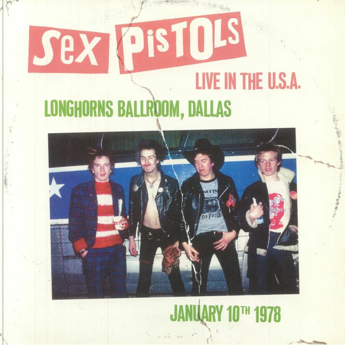 Live At Longhorns Ballroom Dallas USA 1978 - White Vinyl LP vinyl record cover