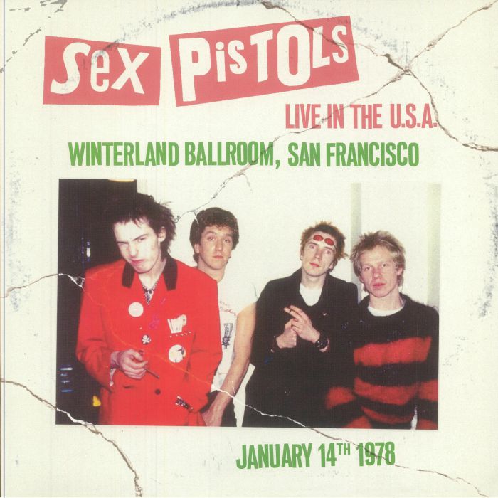 Live In The USA: Winterland Ballroom, San Francisco January 14th 1978 - Blue Vinyl LP vinyl record cover