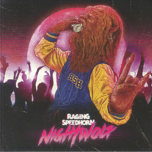 Night Wolf - Limited Edition Neon Pink Vinyl LP vinyl record cover