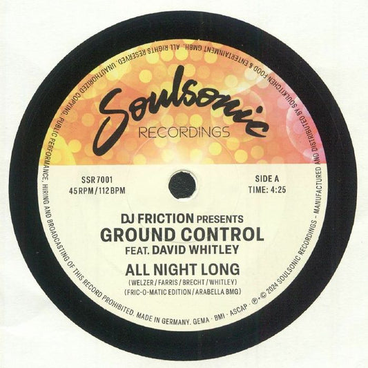 All Night Long - Vinyl Single vinyl record cover