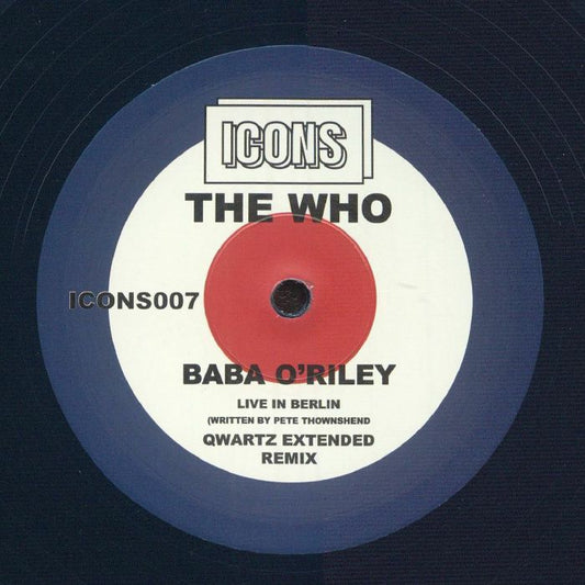 Baba O' Riley (remixes) - Blue Vinyl Single vinyl record cover