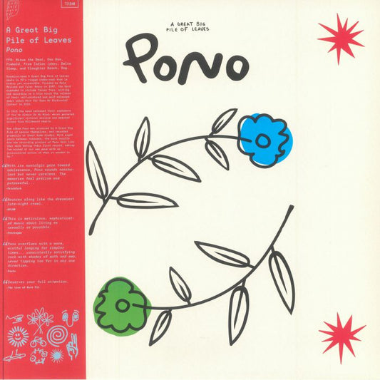 Pono - Green & Blue Swirl Vinyl LP vinyl record cover