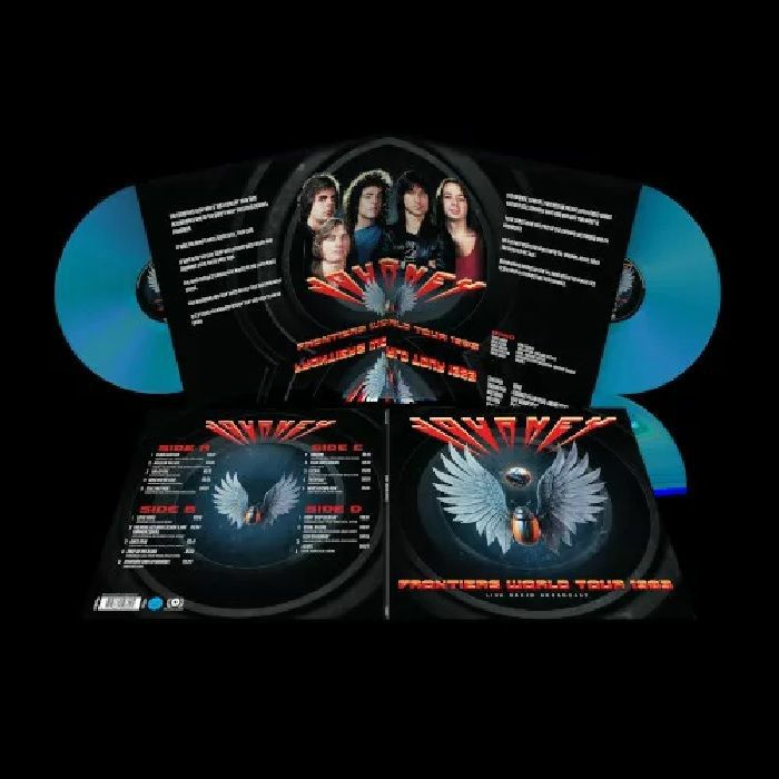 Frontiers World Tour 1983: Live Radio Broadcast - Blue Vinyl 2xLP vinyl record cover