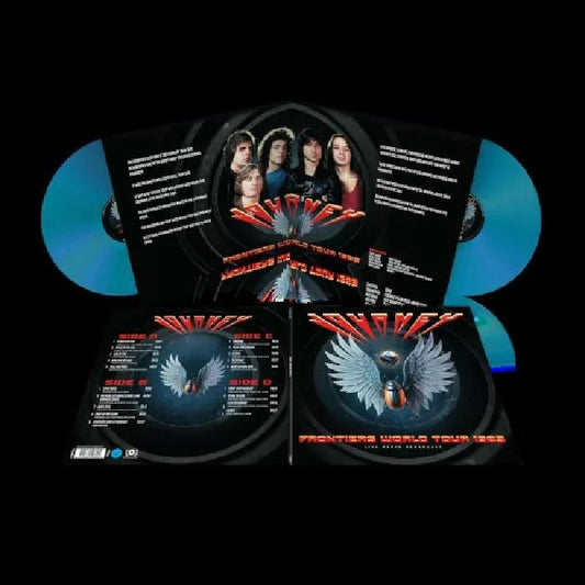 Frontiers World Tour 1983: Live Radio Broadcast - Blue Vinyl 2xLP vinyl record cover
