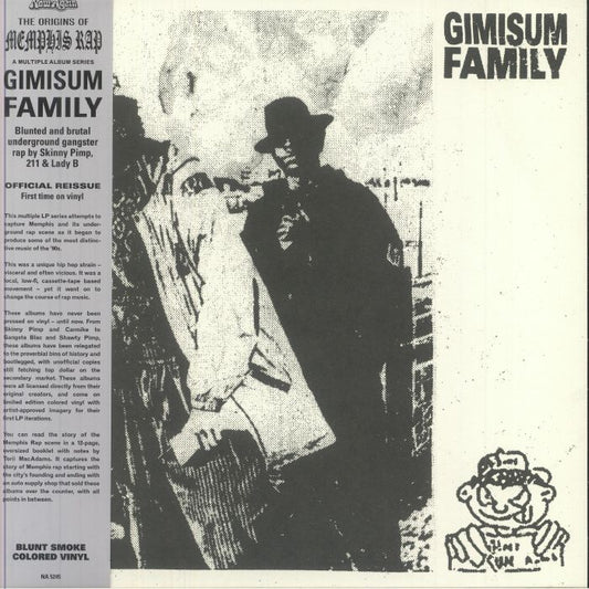 Gimisum Family - Limited Edition Silver Smoke Vinyl LP vinyl record cover