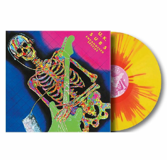 Endangered Species - Limited Edition Red & Yellow Splatter Vinyl LP vinyl record cover