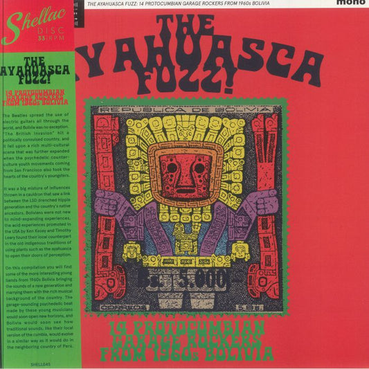 The Ayahuasca Fuzz!: 14 Protocumbian Garage Rockers From 1960s Bolivia - Vinyl LP vinyl record cover