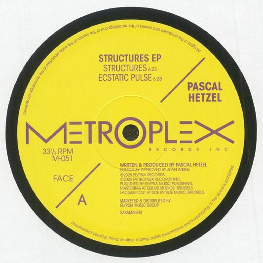 Structures - Vinyl EP vinyl record cover