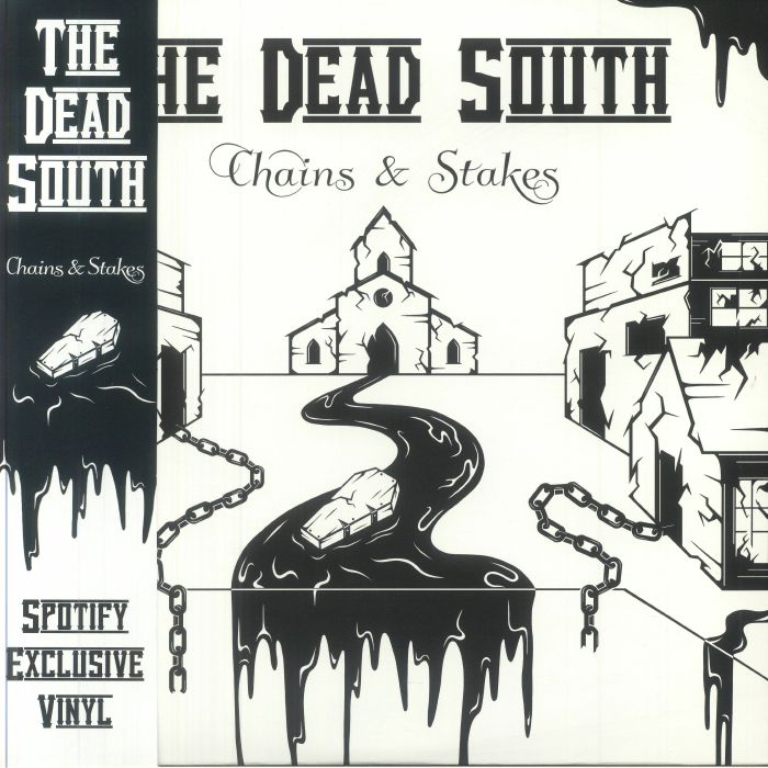 Chains & Stakes - Black & White Splatter Vinyl LP vinyl record cover