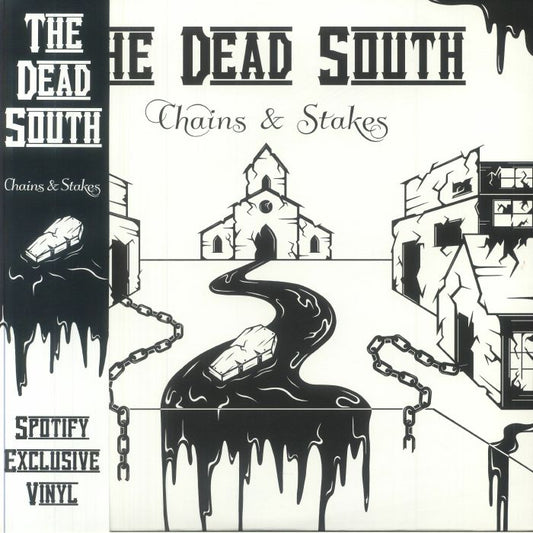 Chains & Stakes - Black & White Splatter Vinyl LP vinyl record cover