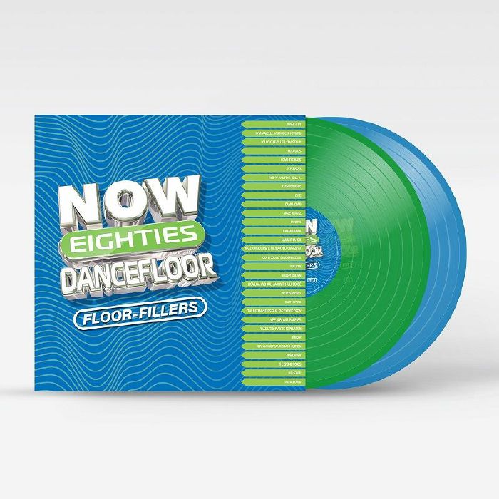 Now That's What I Call 80s Dancefloor: Floorfillers - Green & Blue 2xLP vinyl record cover