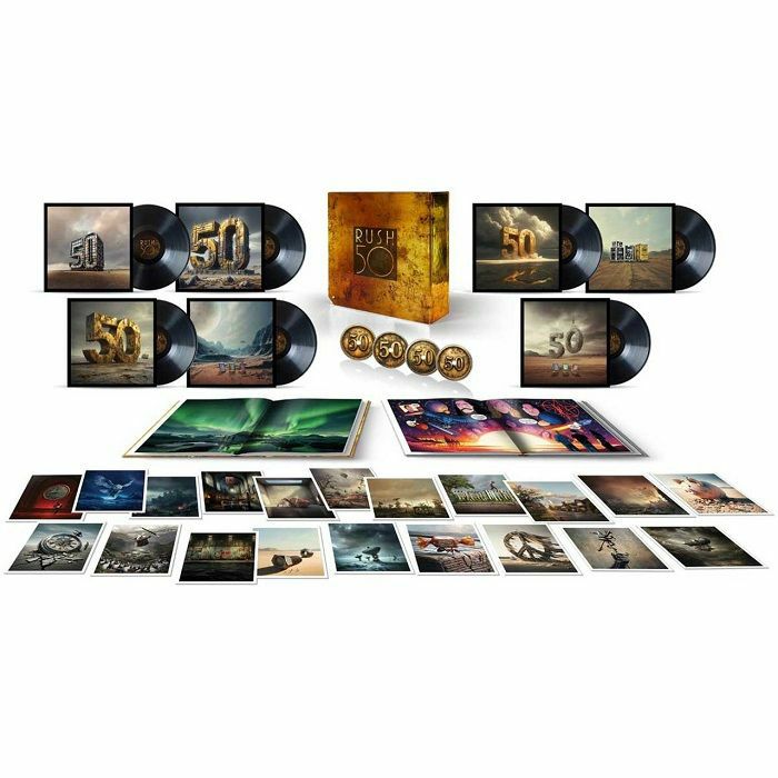 Rush 50 (Super Deluxe Edition) - 7xLP Box Set vinyl record cover