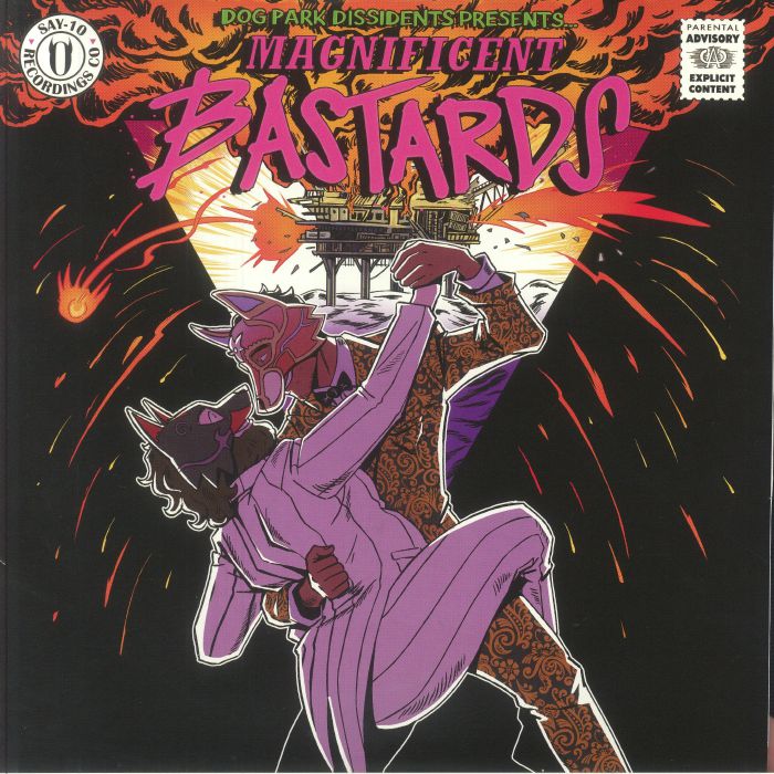 Magnificent Bastards - Green & Brown Marbled Vinyl 2xLP vinyl record cover
