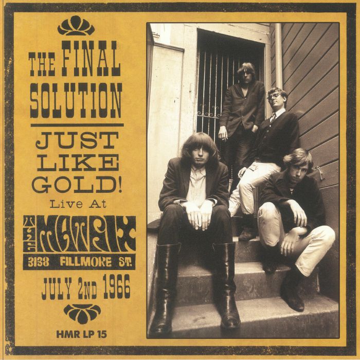 Just Like Gold: Live At The Matrix 1966 - Vinyl LP vinyl record cover