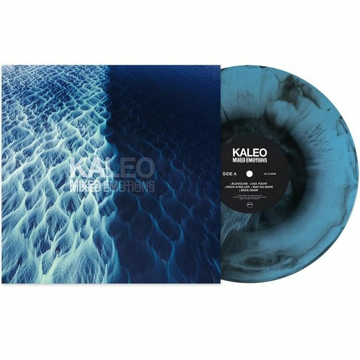 Mixed Emotions - Blue & Black Marbled Vinyl LP vinyl record cover