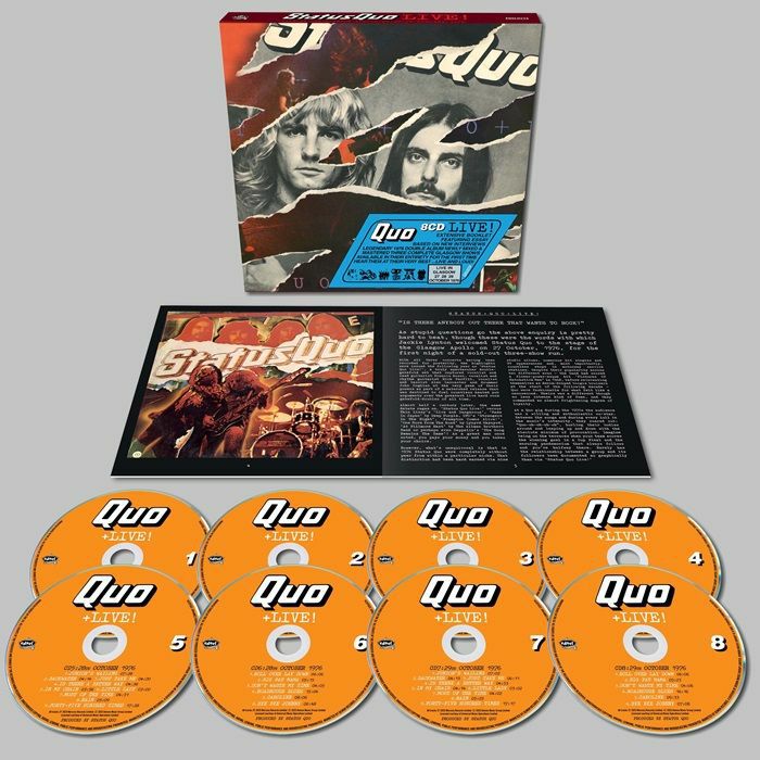 Status Quo: Live! - Deluxe Edition 8CD Box Set CD cover