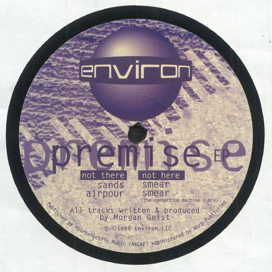 Premise EP - Vinyl EP vinyl record cover