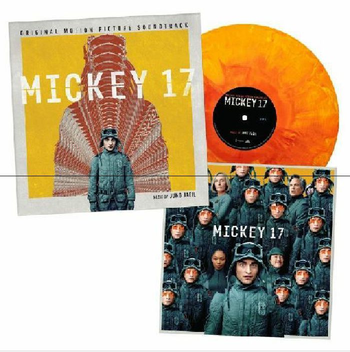 Mickey 17 - Orange Marbled Vinyl LP vinyl record cover