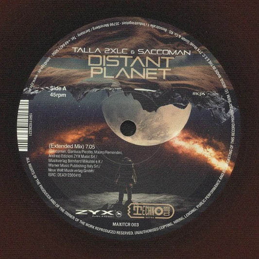 Distant Planet - Black & Red Vinyl Single vinyl record cover