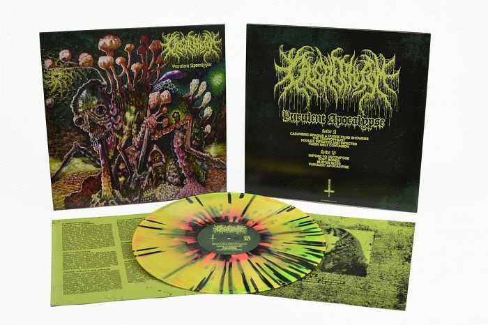 Purulent Apocalypse - Limited Edition Neon Swirl Vinyl LP vinyl record cover