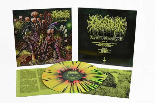 Purulent Apocalypse - Limited Edition Neon Swirl Vinyl LP vinyl record cover