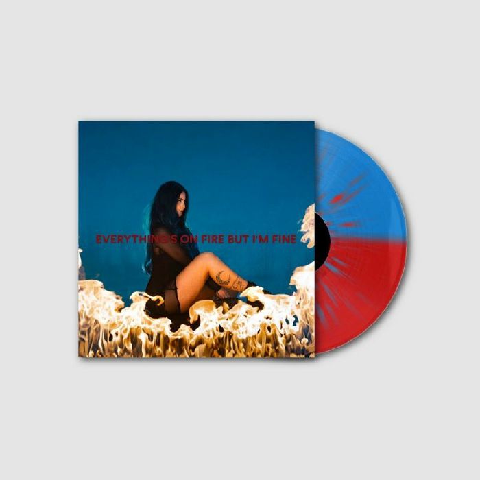 Everything's On Fire But I'm Fine - Splatter Vinyl LP vinyl record cover