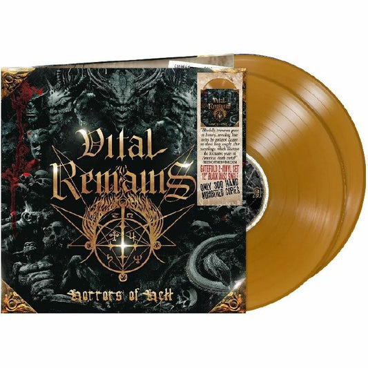 Horrors Of Hell - Limited Edition Gold Vinyl 2xLP vinyl record cover