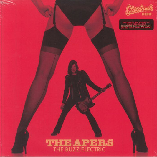 The Buzz Electric - Limited Edition Red & Black Smoke Vinyl LP vinyl record cover