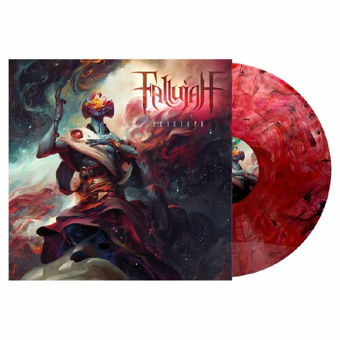 Xenotaph - Translucent Red & Black Swirl Vinyl LP vinyl record cover