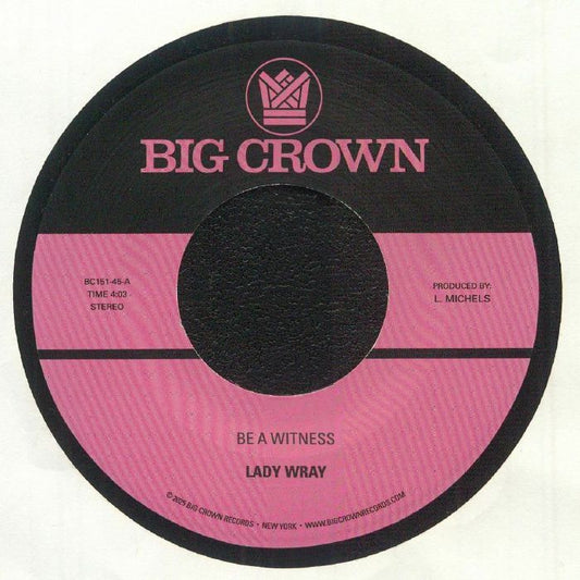Be A Witness - Vinyl Single vinyl record cover
