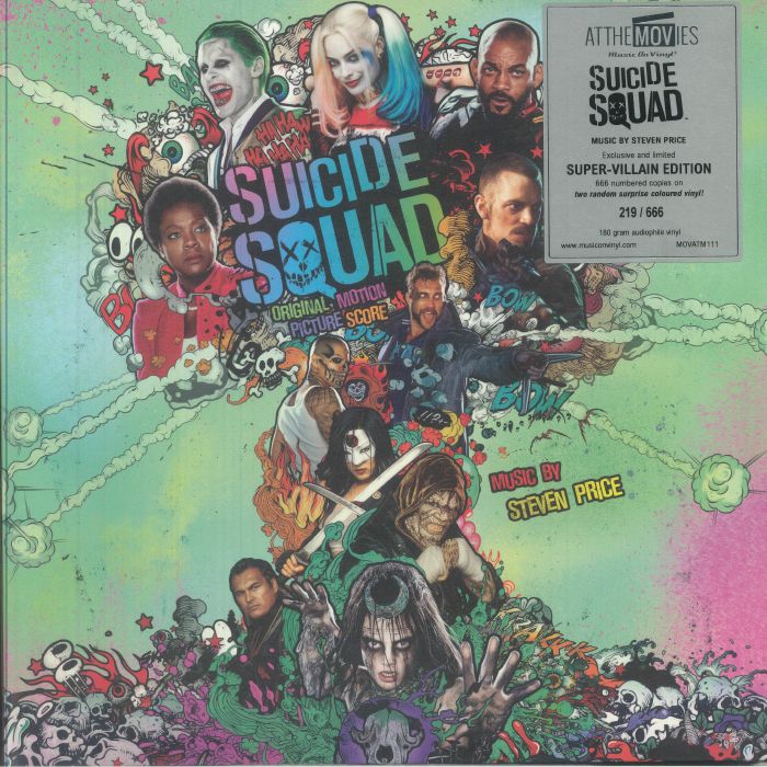Suicide Squad (Soundtrack) - Limited Edition Coloured Vinyl 2xLP vinyl record cover