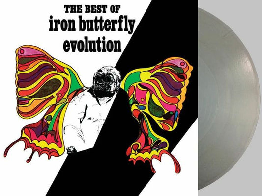 The Best Of Iron Butterfly: Evolution - Silver Vinyl LP vinyl record cover