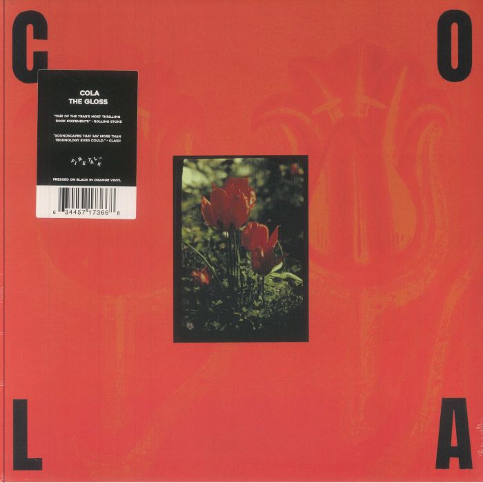 The Gloss - Black In Orange Vinyl LP vinyl record cover