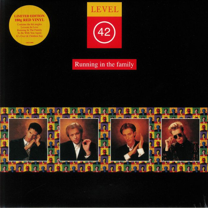 Running In The Family - Limited Edition Red Vinyl LP vinyl record cover