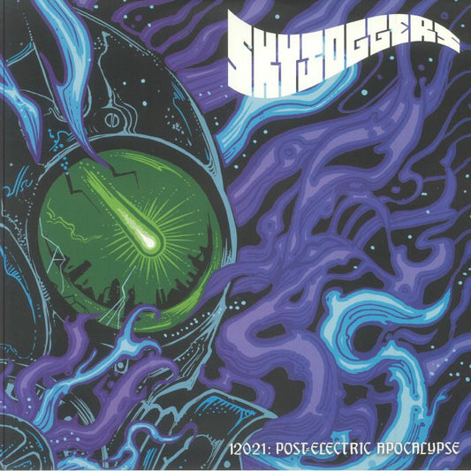 12021: Post Electric Apocalypse - Green & Purple Marbled Vinyl LP vinyl record cover