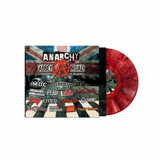 Anarchy On Abbey Road: A Punk Tribute To The Beatles - Limited Edition Red Vinyl LP vinyl record cover