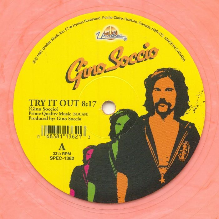 Try It Out - Orange Swirl Vinyl Single vinyl record cover