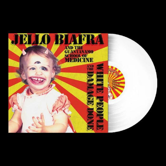 White People & The Damage Done - Limited Edition White Vinyl LP vinyl record cover